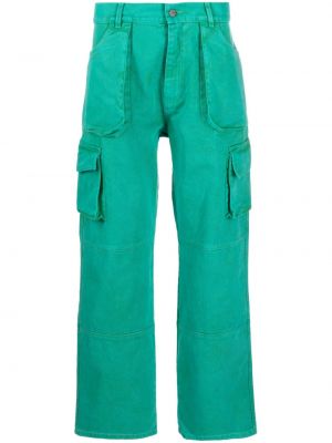 Памучни прав панталон Agr зелено