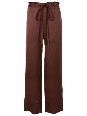 Pantaloni dritti Gloria Coelho marrone