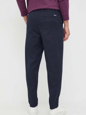 Jednobarevné kalhoty Armani Exchange