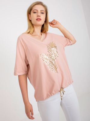 Bluza s cekini Fashionhunters roza