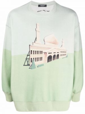 Sweatshirt mit print Undercover grün