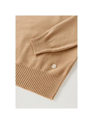 Jersey de tela jersey de cuello redondo clásico Woolrich marrón