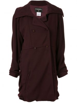 Abrigo manga larga Chanel Pre-owned marrón