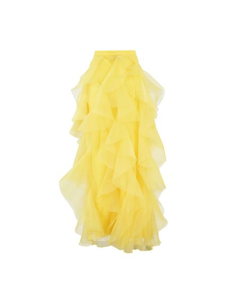 Falda larga elegante Ermanno Scervino amarillo