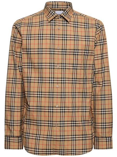 Camisa a cuadros Burberry beige