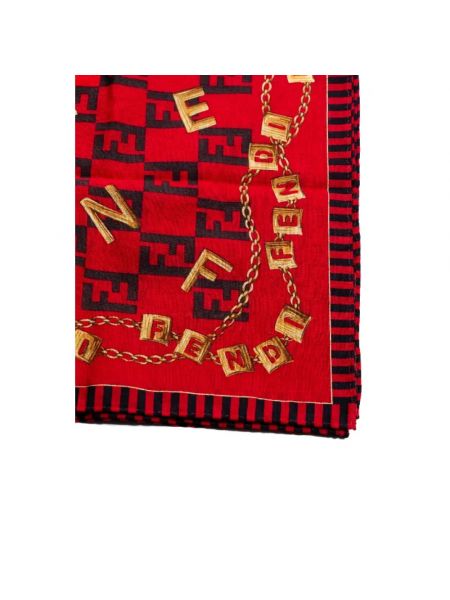Bufanda Fendi Vintage rojo