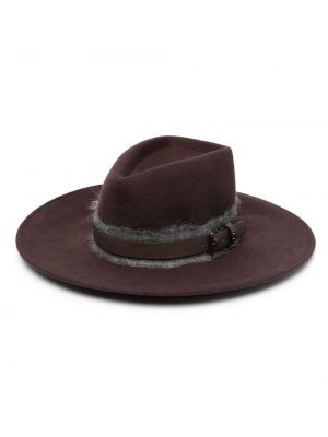 Voľný klobúk Peserico hnedá