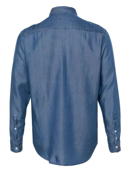Lněná dlouhá košile Altea modrá