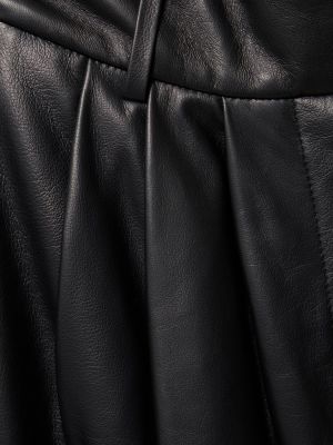 Pantaloni di pelle Alexandre Vauthier nero