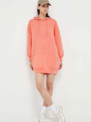 Sukienka mini oversize Guess pomarańczowa