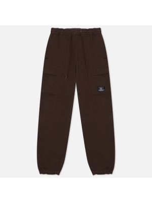 Хлопковые брюки карго Alpha Industries коричневые