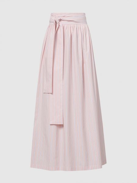 Длинная юбка в полоску Twin Set Actitude розовая