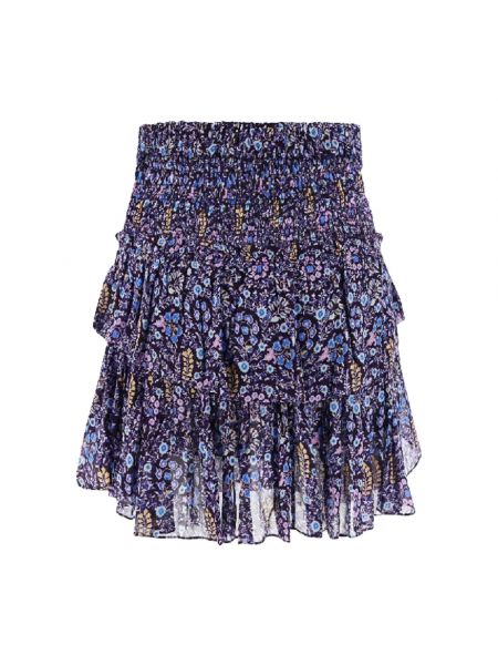 Mini falda con volantes Isabel Marant violeta