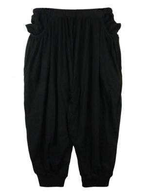 Bavlněné kalhoty Yohji Yamamoto černé