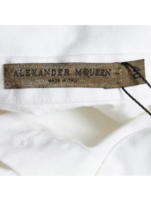 Top de algodón Alexander Mcqueen Pre-owned blanco