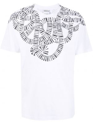 Βαμβακερή μπλούζα με μοτίβο φίδι Marcelo Burlon County Of Milan