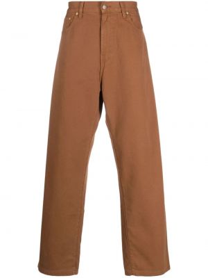 Pantalon droit en coton Carhartt Wip marron