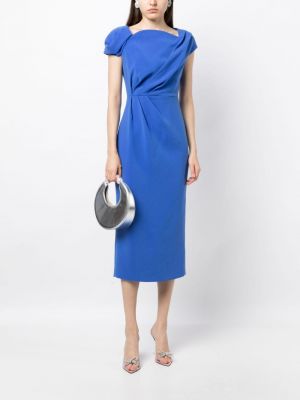 Sukienka midi drapowana Rachel Gilbert niebieska