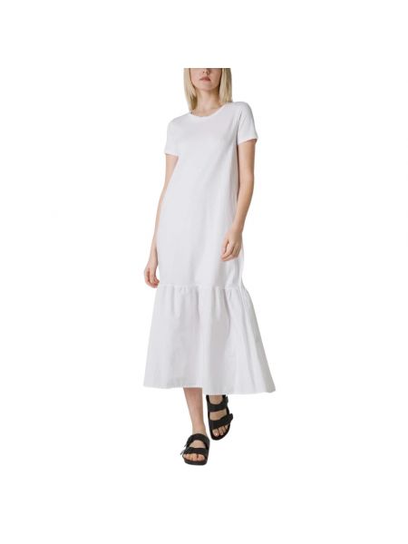 Sukienka midi z falbankami Deha biała