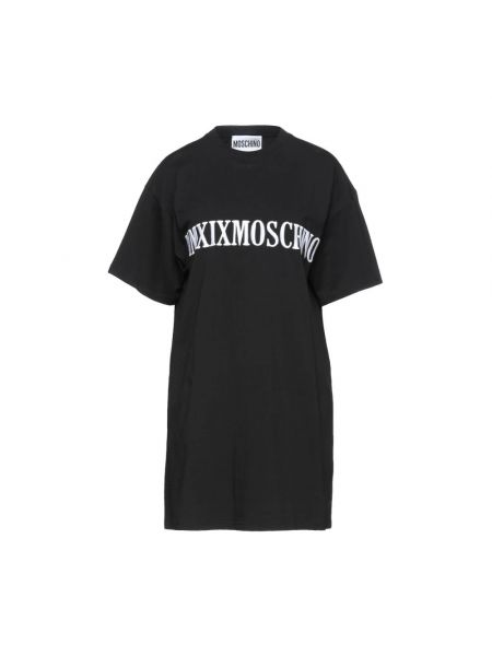 Haftowana koszulka Moschino czarna