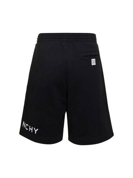 Pantalones cortos de algodón con estampado Givenchy negro
