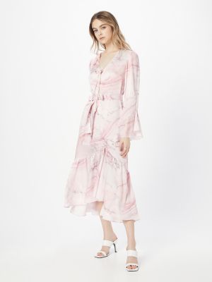 Μάξι φόρεμα Guess ροζ
