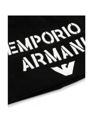 Czapka Emporio Armani czarna