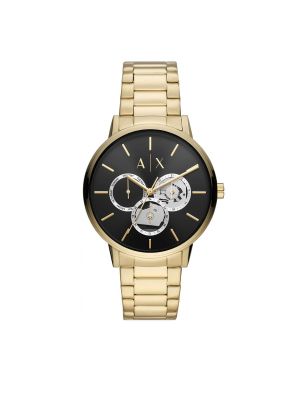 Złoty zegarek Armani Exchange - сzarny