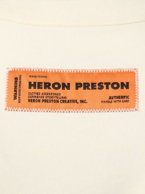 Tricou din bumbac din jerseu Heron Preston negru