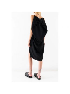 Mini vestido con escote cuadrado Mm6 Maison Margiela negro