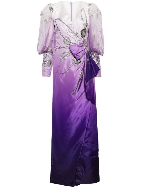 Kopertowa sukienka z cekinami Saiid Kobeisy