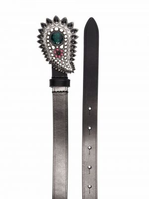 Cinturón de cachemir con estampado de cachemira Isabel Marant negro
