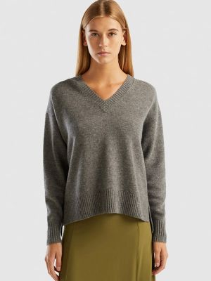 Пуловер United Colors Of Benetton серый