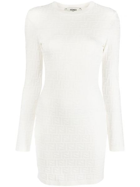 Мини рокля Fendi бяло