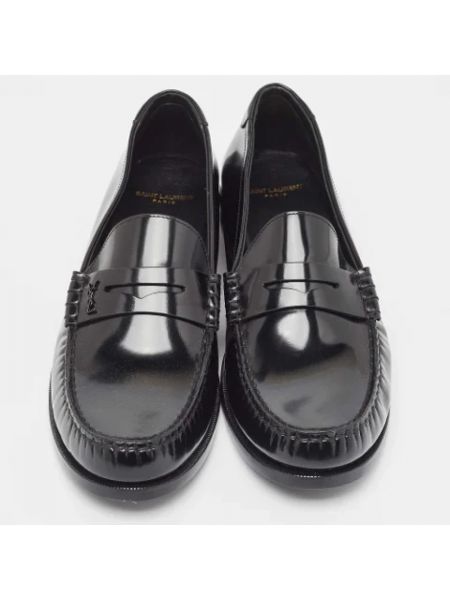 Calzado de cuero Yves Saint Laurent Vintage negro