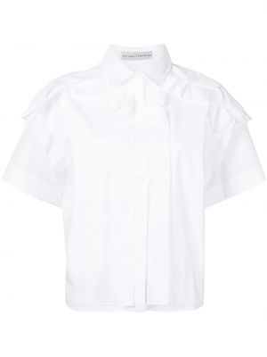 Camisa con volantes manga corta Palmer//harding blanco