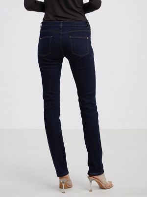 Priliehavé priliehavé džínsy s rovným strihom Camaieu modrá