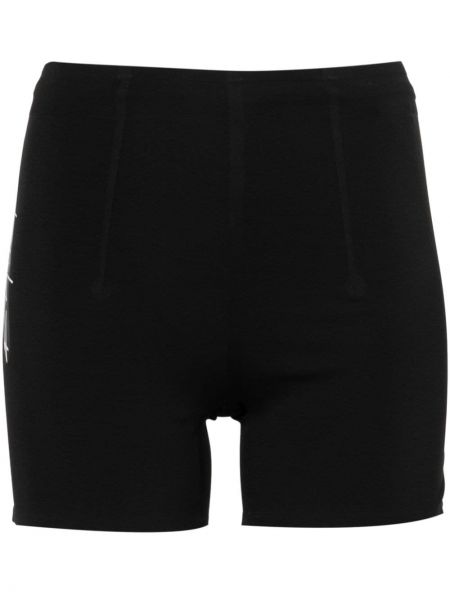 Pantaloni scurți cu imagine Y-3 negru