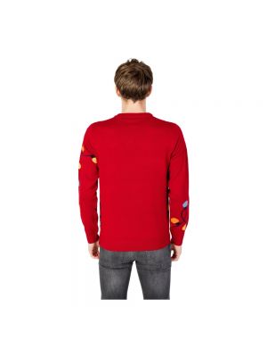 Sweter z okrągłym dekoltem Only & Sons czerwony