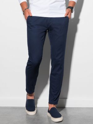 Kalhoty Ombre Clothing modré