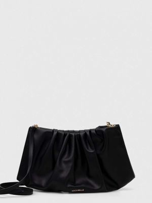 Usnjena pisemska torbica Coccinelle črna