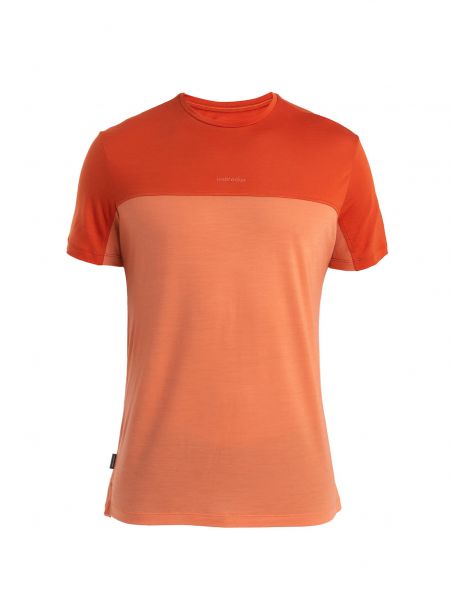 Sportiniai marškinėliai Icebreaker oranžinė