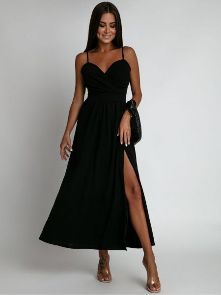 Μάξι φόρεμα Fasardi μαύρο