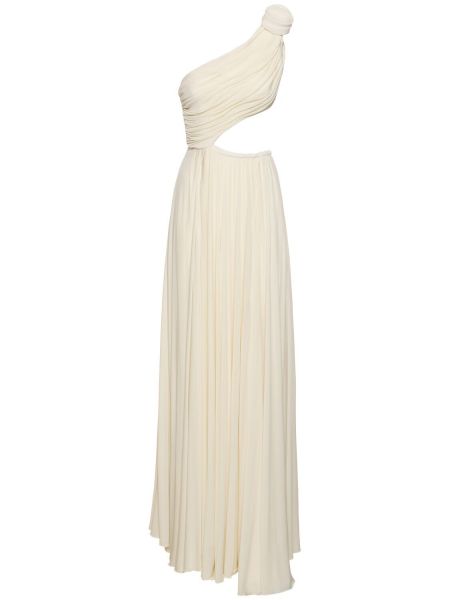 Viskózové dlouhé šaty Giambattista Valli biela