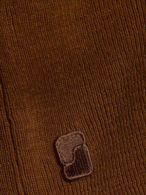 Cardigan di lino di cotone Soeur marrone