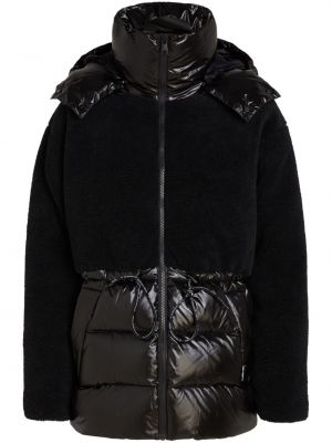 Πουπουλένιο μπουφάν με κουκούλα Karl Lagerfeld μαύρο