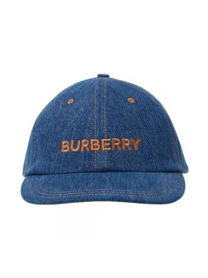 Cap aus baumwoll Burberry blau