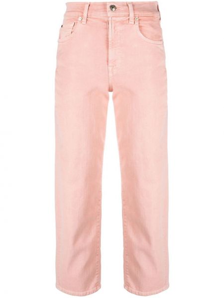 Jeans dritti 7 For All Mankind, rosa