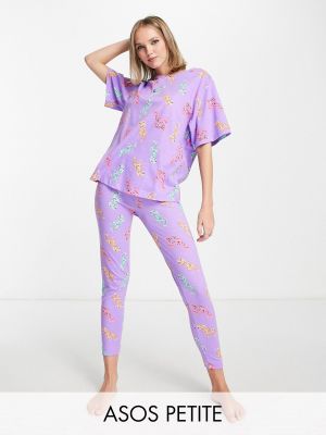 Пижама Asos фиолетовая