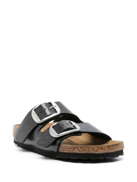 Leder sandale Birkenstock schwarz